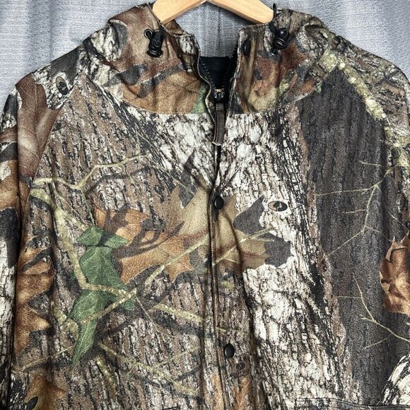 FieldTech Mossy Oak Hooded Zip Front & Snap CAMOUFLAGE Jacket XXL - Picture 7 of 13